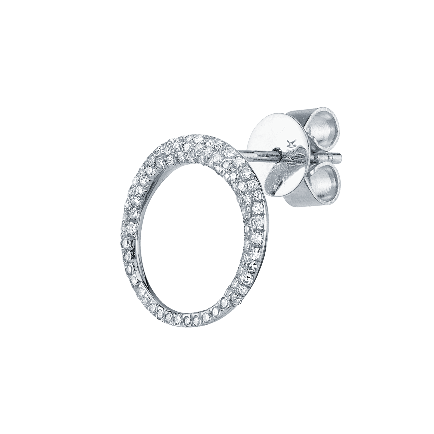 Small Balloon Earrings with White Pavé Diamonds - Gabriela Artigas + CO