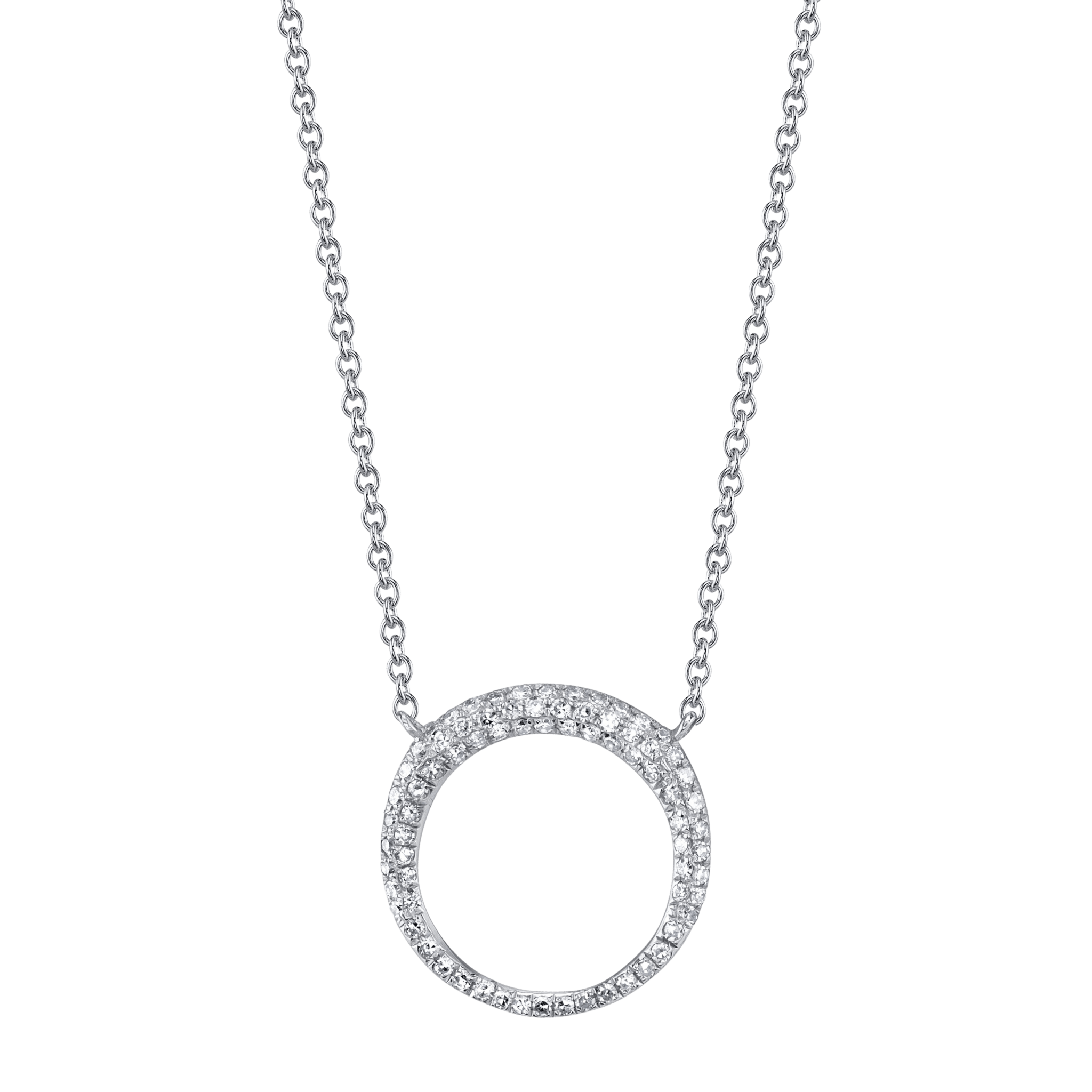 Small Balloon Necklace with White Pavé Diamonds - Gabriela Artigas + CO