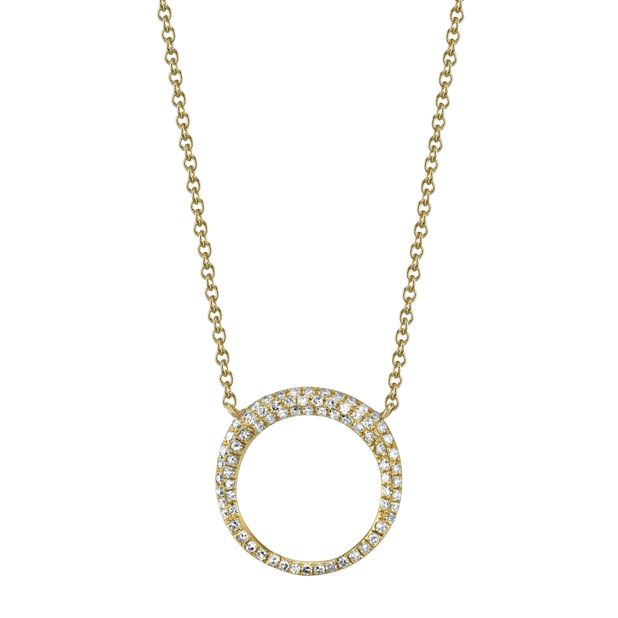 Small Balloon Necklace with White Pavé Diamonds - Gabriela Artigas + CO