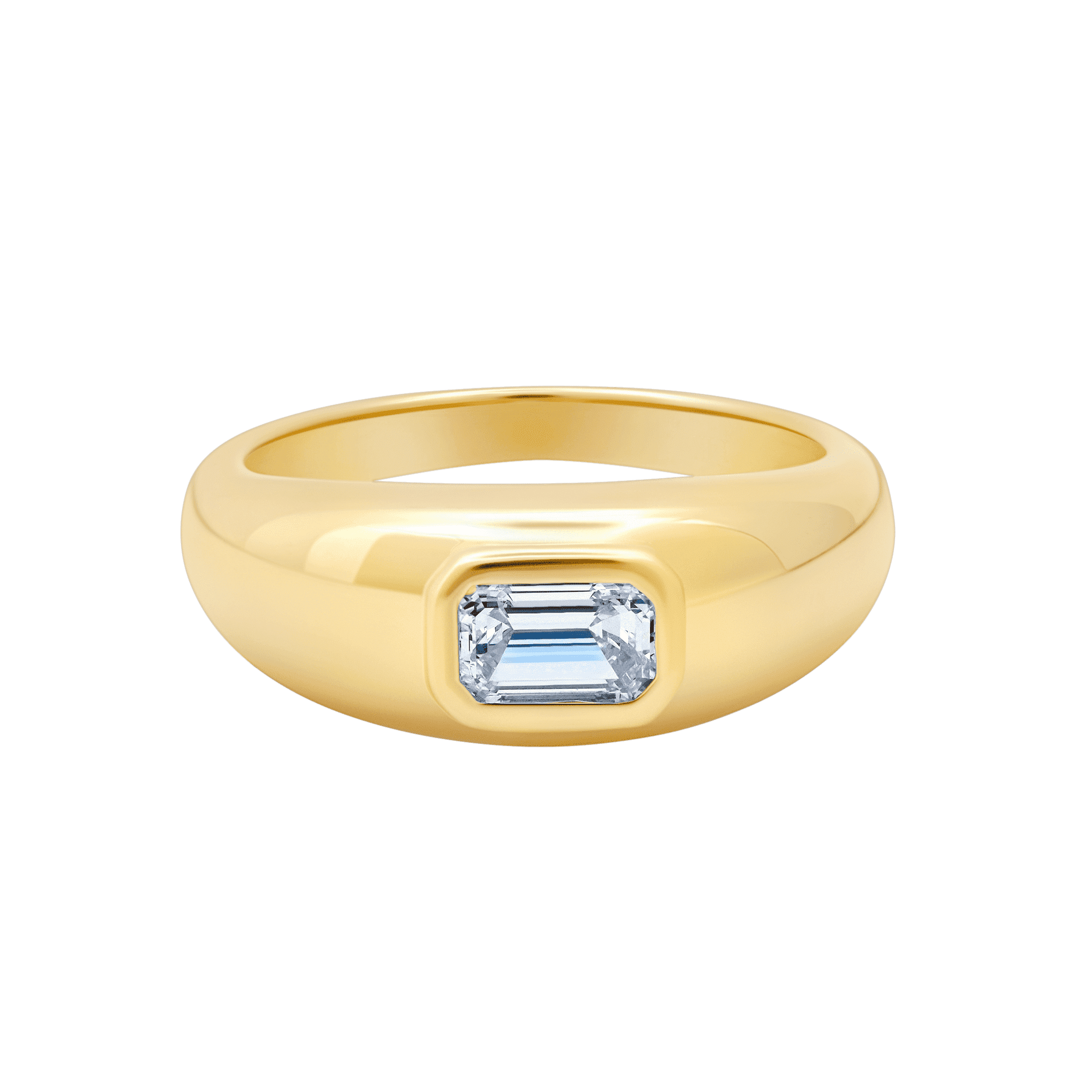 Small Balloon Ring with Baguette Diamond - Gabriela Artigas + CO