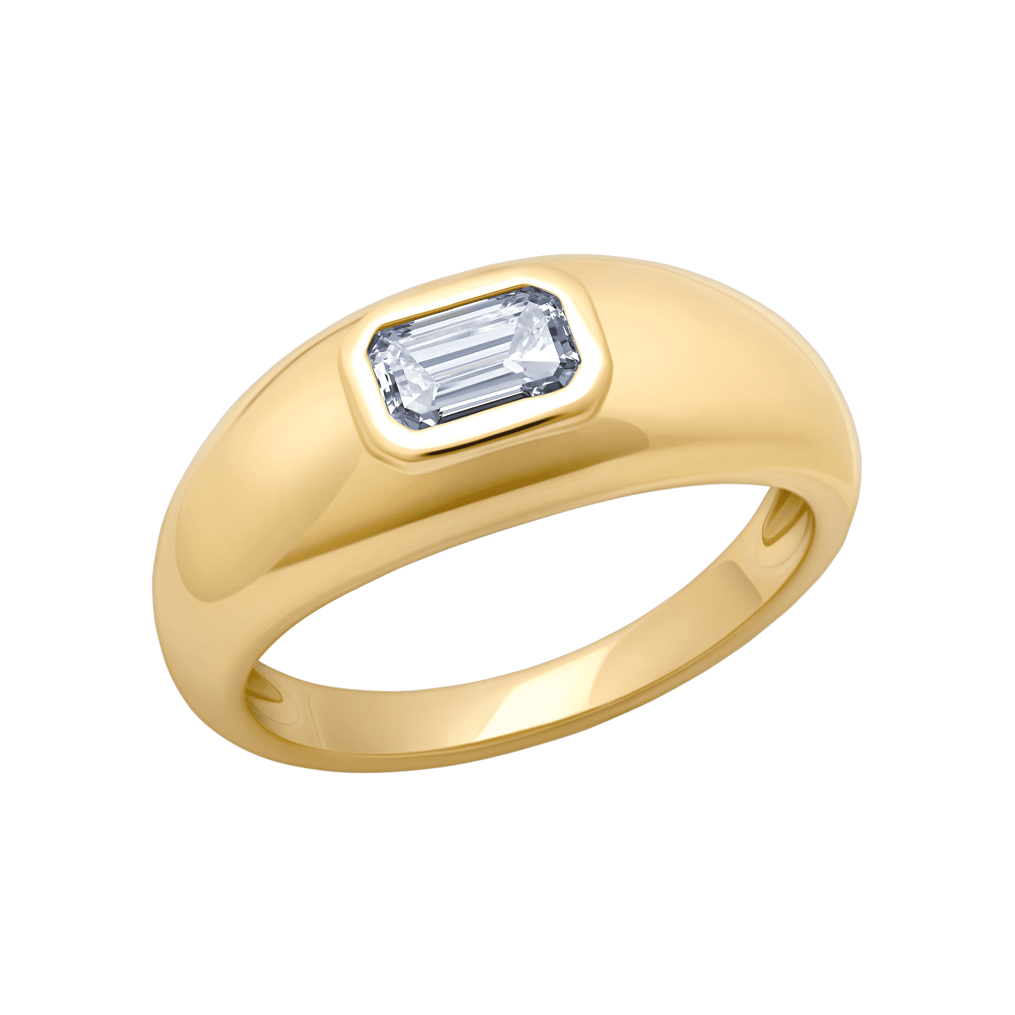 Small Balloon Ring with Baguette Diamond - Gabriela Artigas + CO