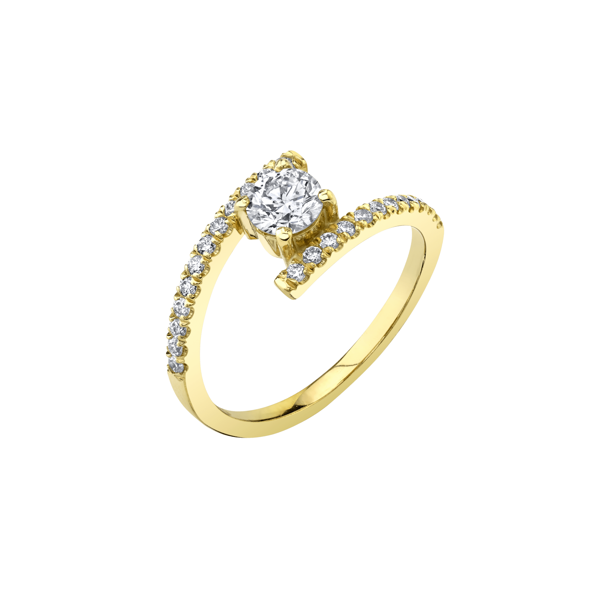 Split Shank Ring with Diamond Solitaire - Gabriela Artigas + CO