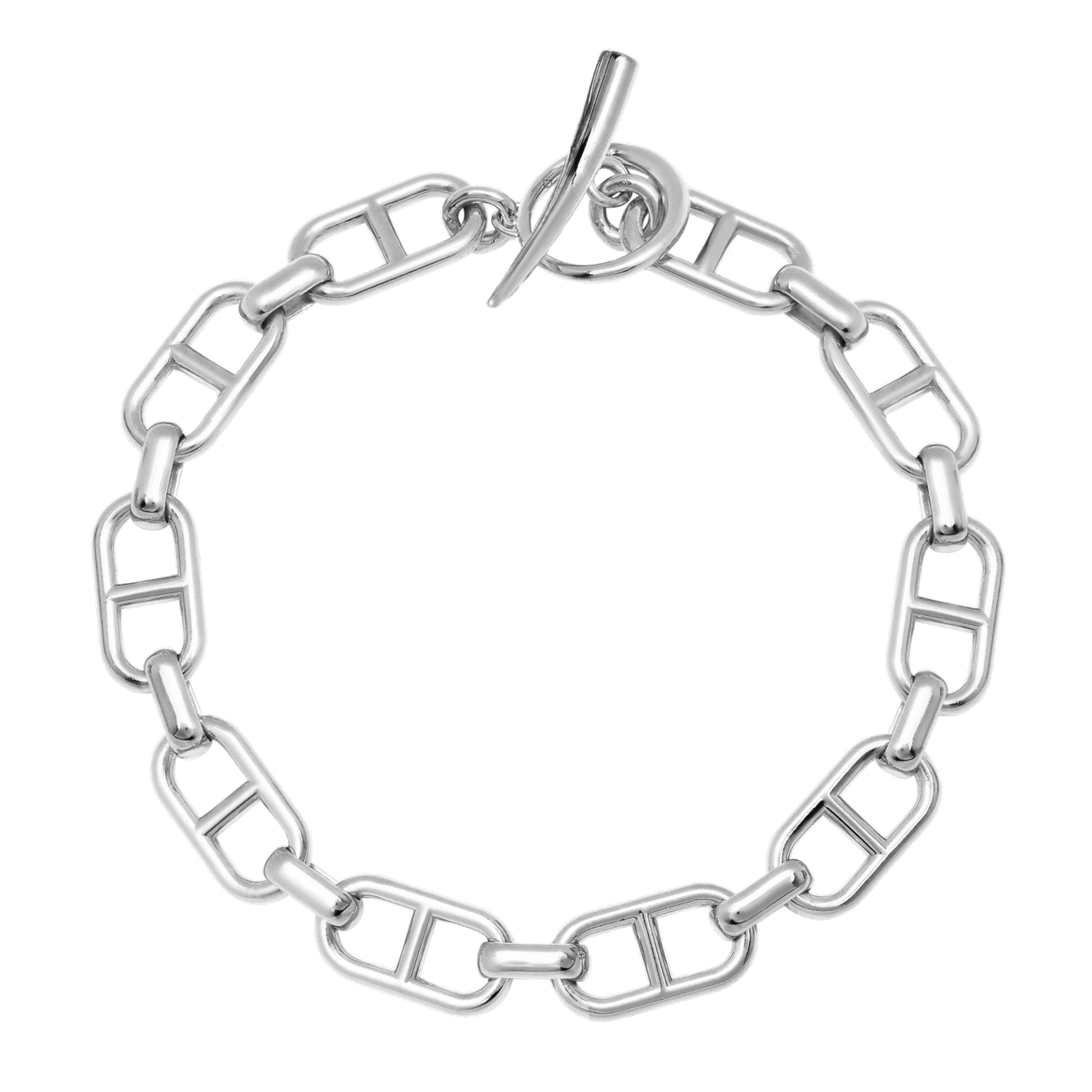 Fine Stirrup Chain Bracelet with Tusk Clasp - Gabriela Artigas + CO