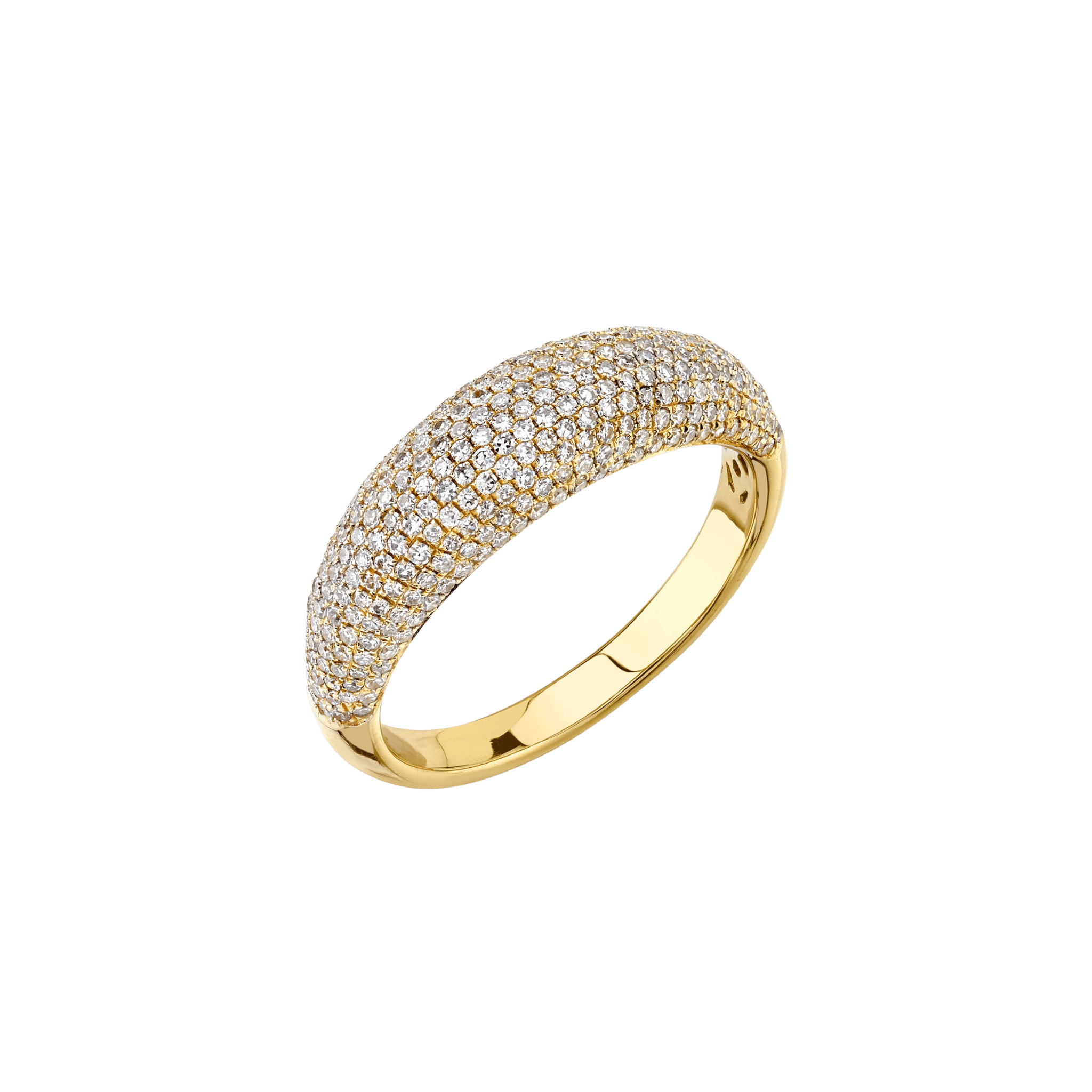 Thin Balloon Ring with White Pave Diamonds - Gabriela Artigas + CO