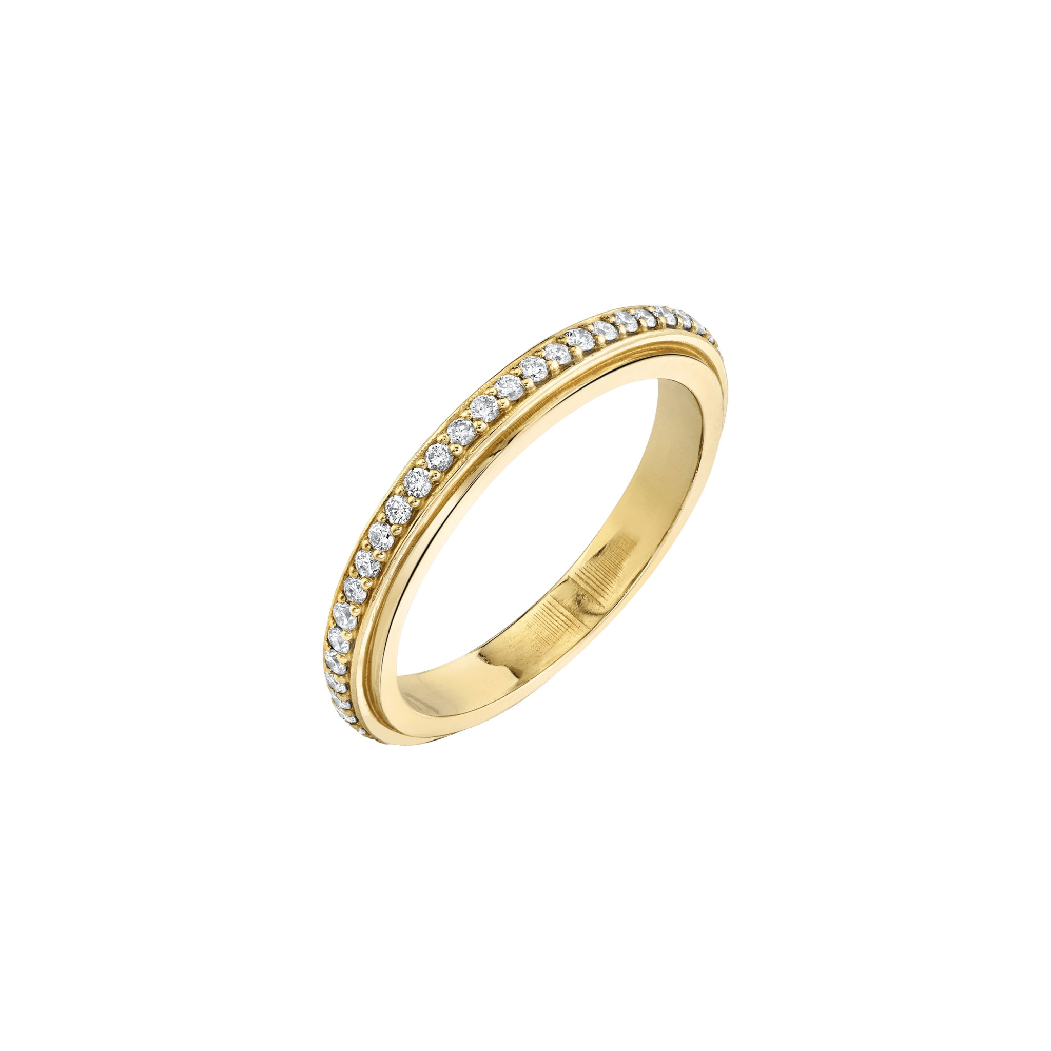 Track Ring with Pavé White Diamonds - Gabriela Artigas + CO