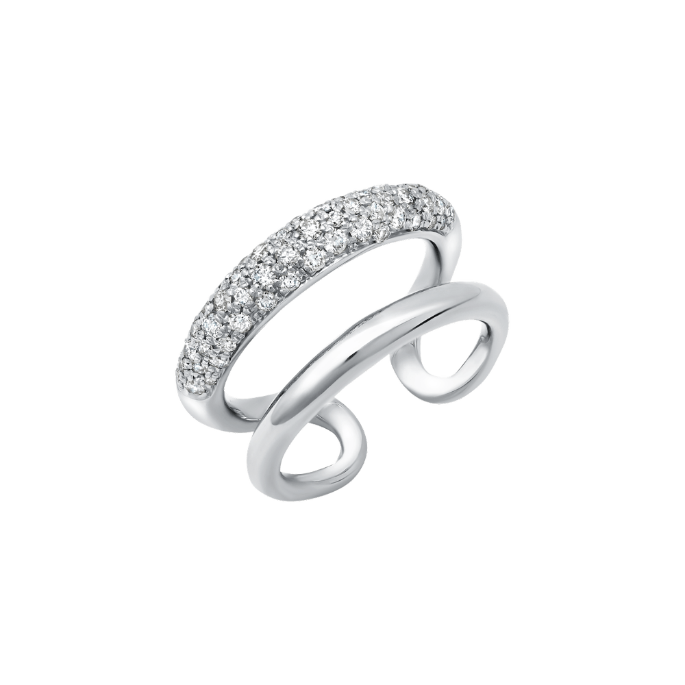 Twin Tusk Ring with Various Size Diamonds - Gabriela Artigas + CO