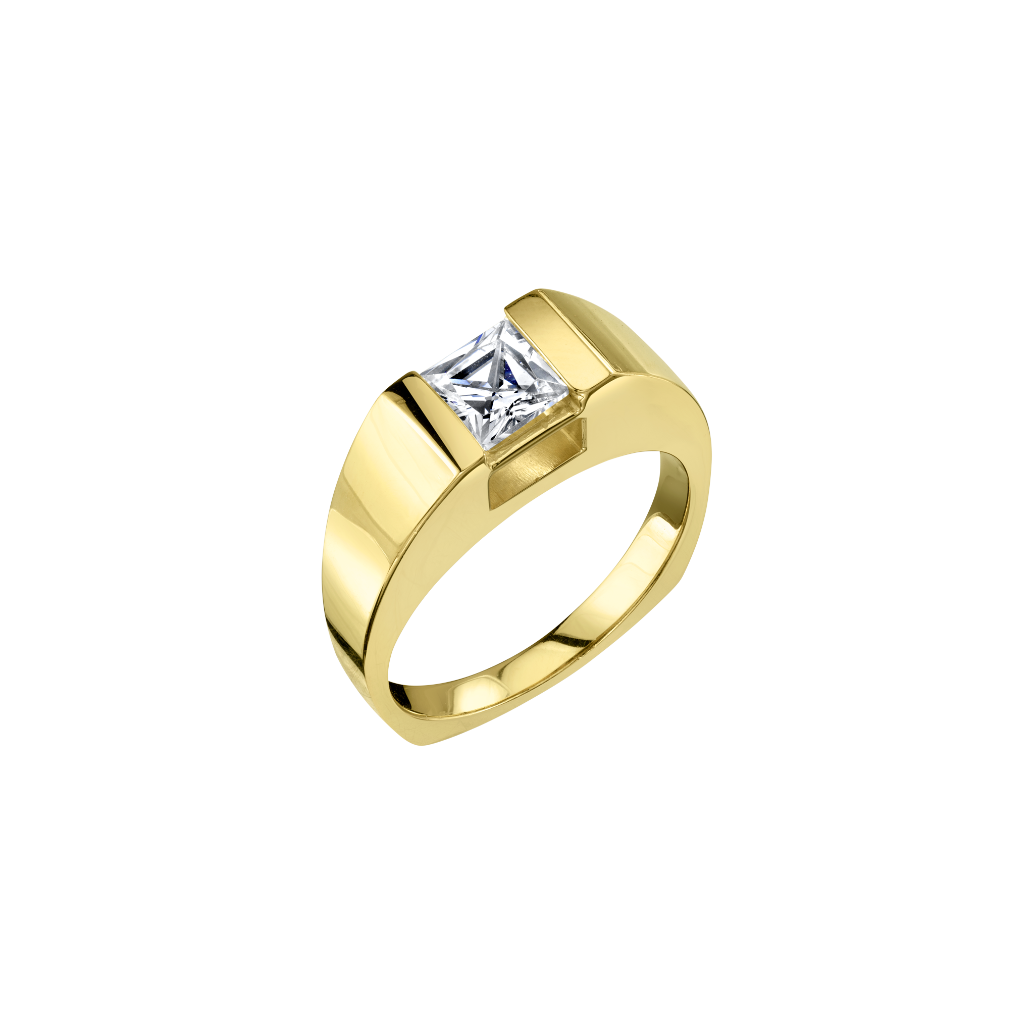 Bauhaus Ring with Princess Cut Diamond - Gabriela Artigas