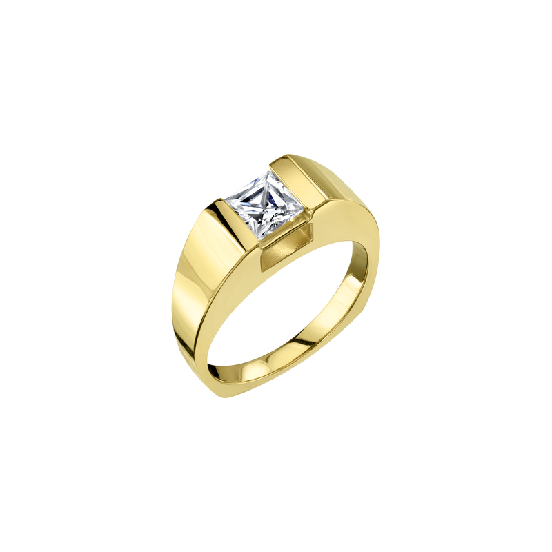 Bauhaus Ring with Princess Cut Diamond - Gabriela Artigas