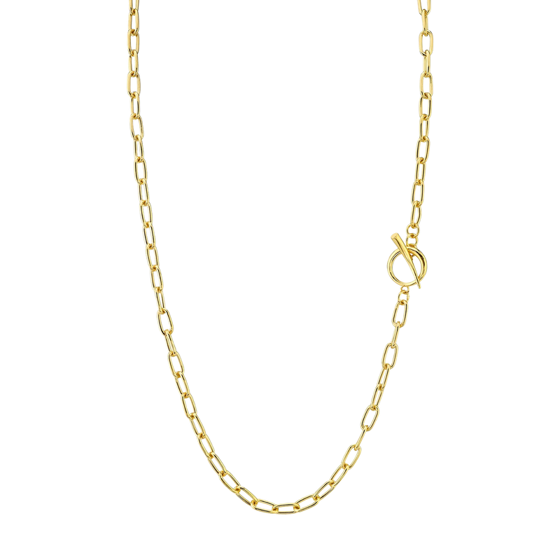 Baby Rectangular Link Chain Necklace with Tusk Clasp - Gabriela Artigas
