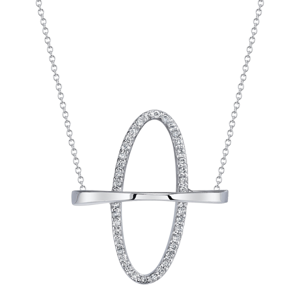 Arch Boreal Necklace with White Pavé Diamonds - Gabriela Artigas
