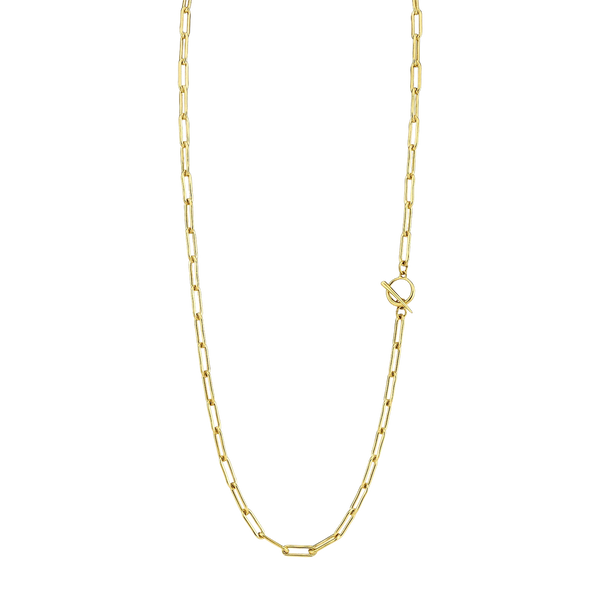 Rectangular Link Chain Necklace with Tusk Clasp - Gabriela Artigas