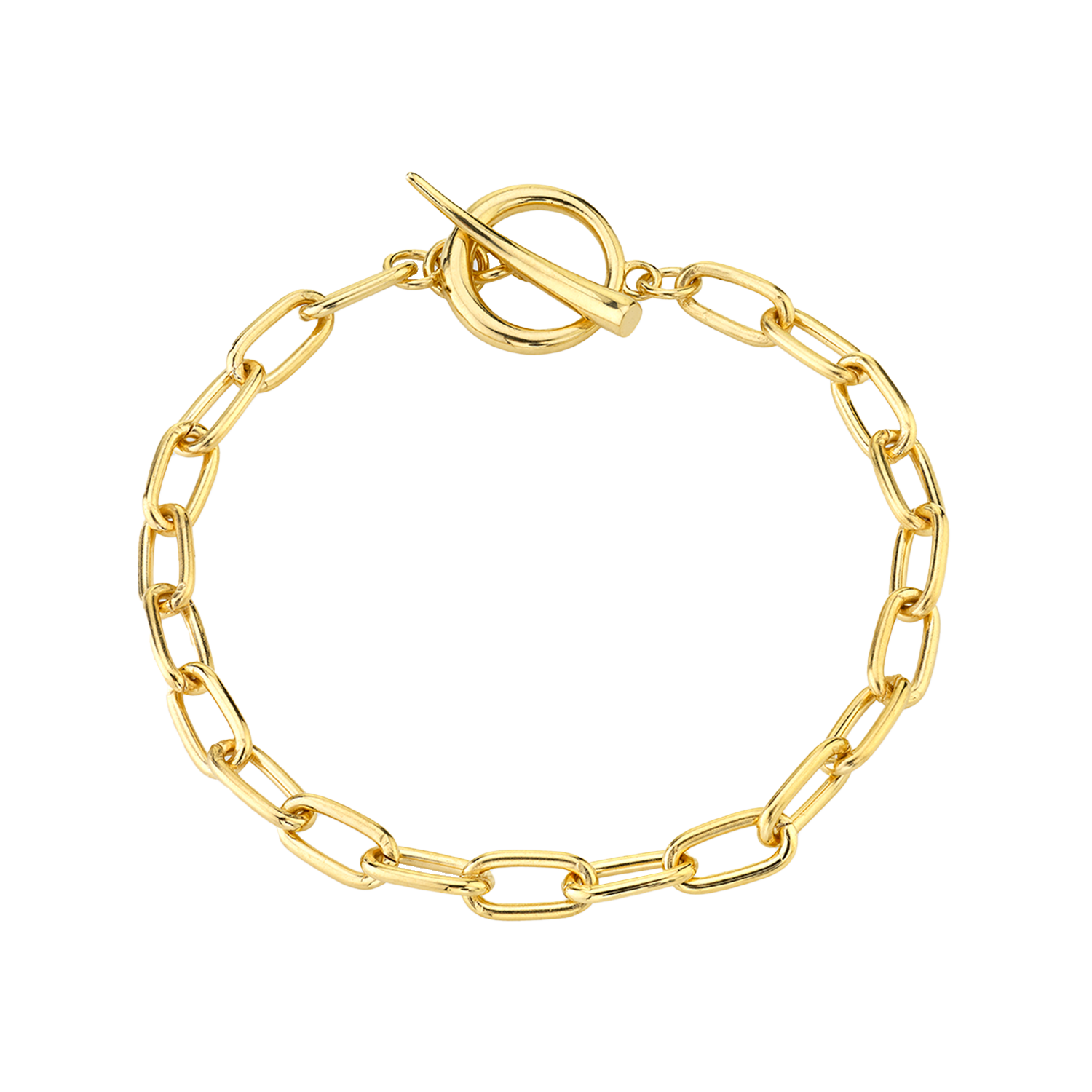 Baby Rectangular Chain Bracelet with Tusk Clasp - Gabriela Artigas