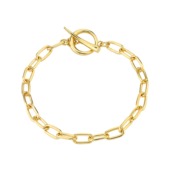Baby Rectangular Chain Bracelet with Tusk Clasp - Gabriela Artigas