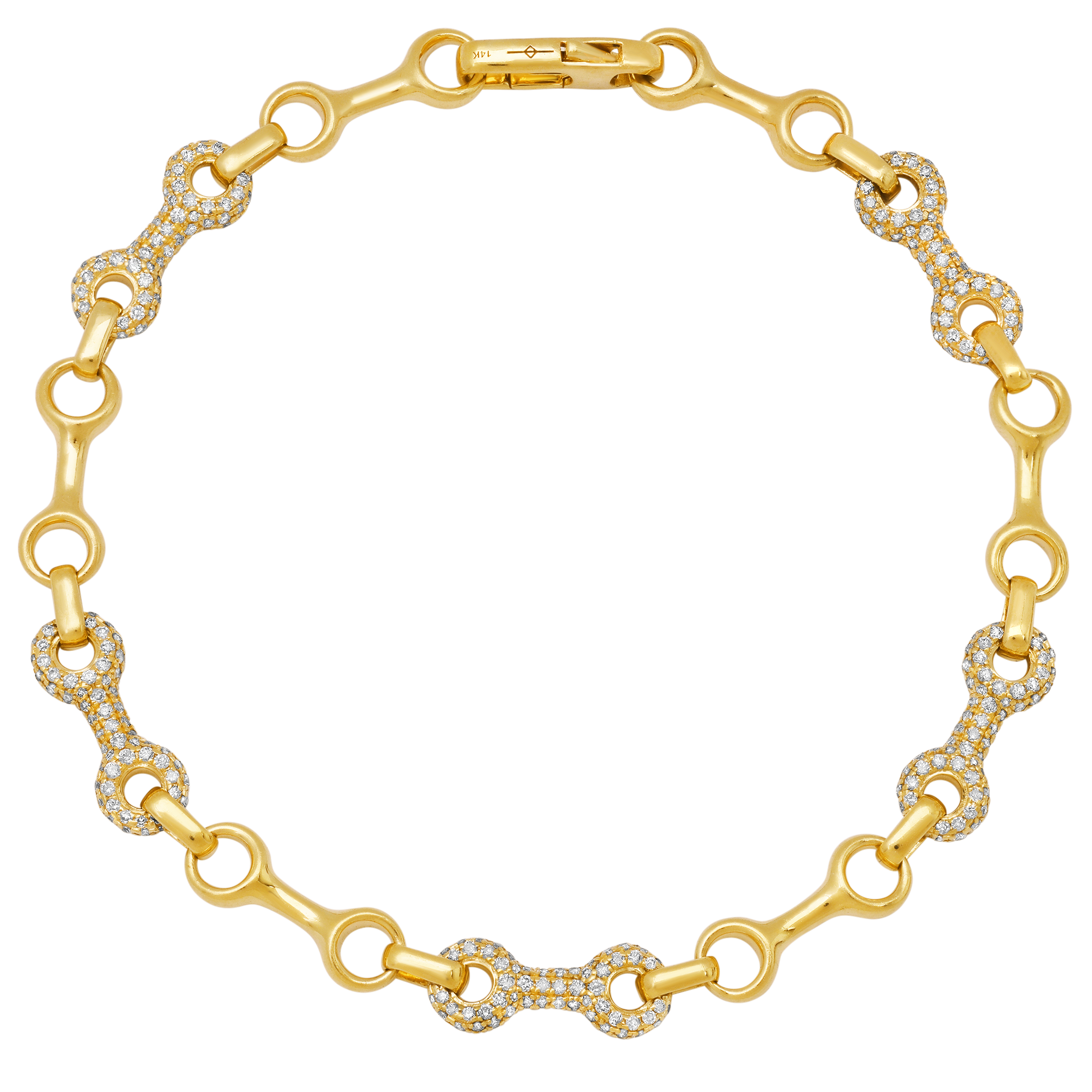 Mini Double Beam Alterno Chain Bracelet - Gabriela Artigas