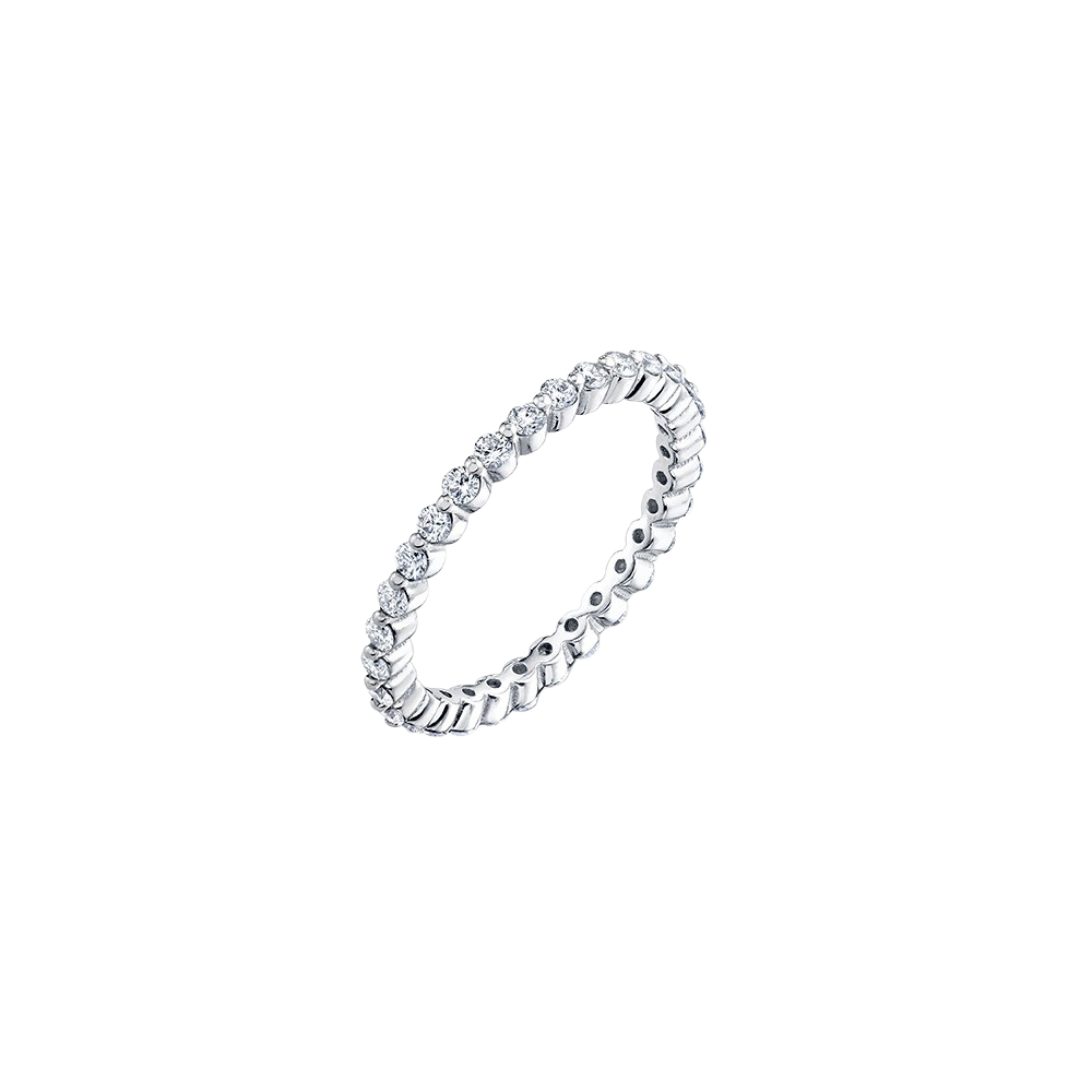 Prong Axis Ring with Pavé White Diamonds | Gabriela Artigas