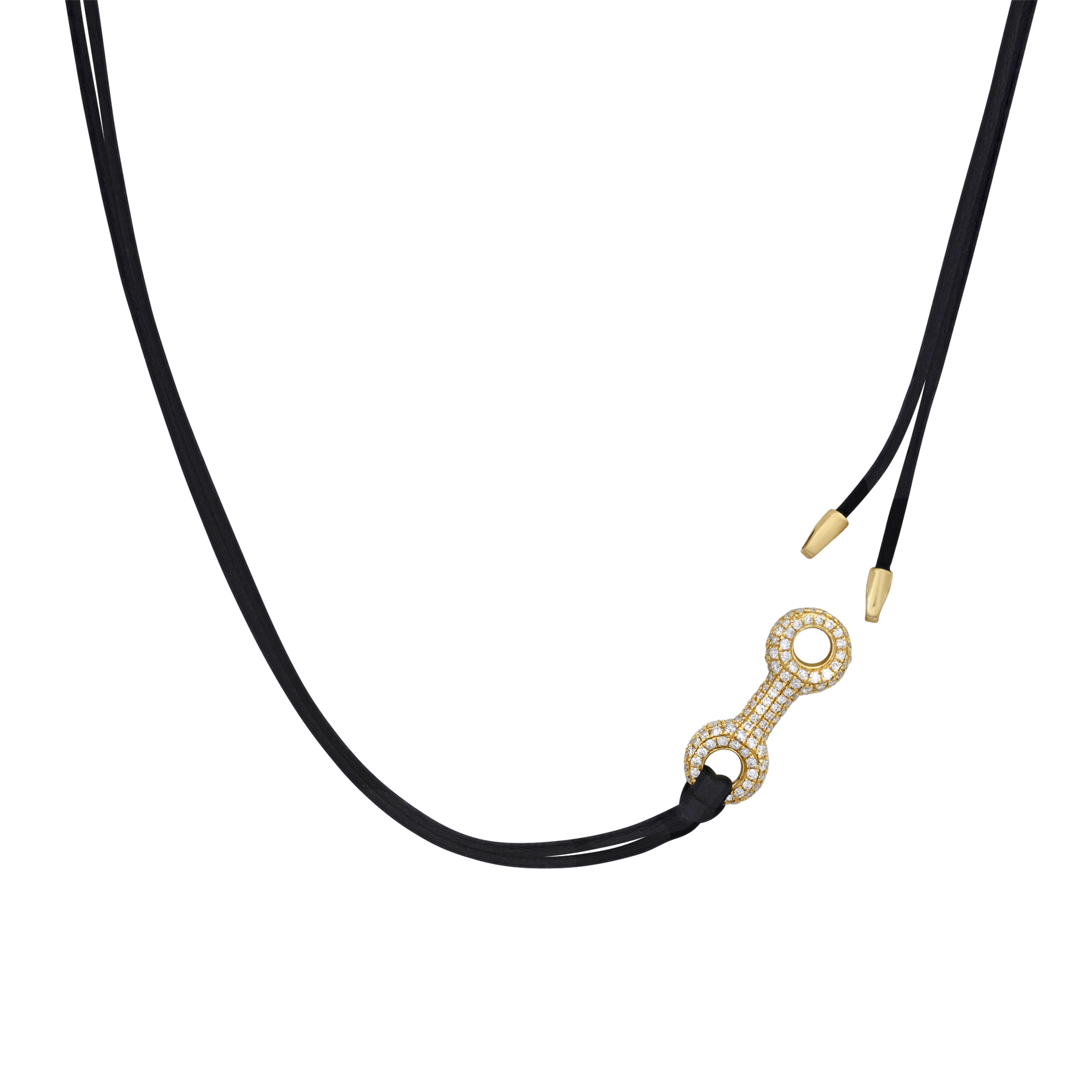 アクセサリー DOUBLE BEAM LINK ON SILKY CORD NECKLACE Double Beam アクセサリー DOUBLE BEAM LINK ON SILKY CORD NECKLACE Double Beam