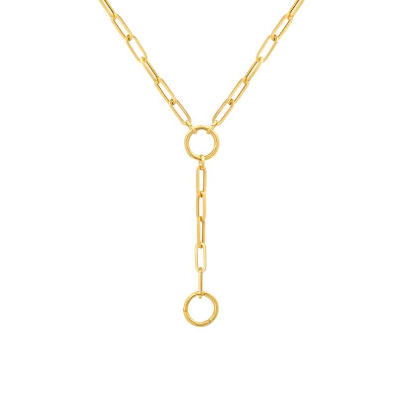 Mini Rectangular Chain Necklace with Connector - Gabriela Artigas