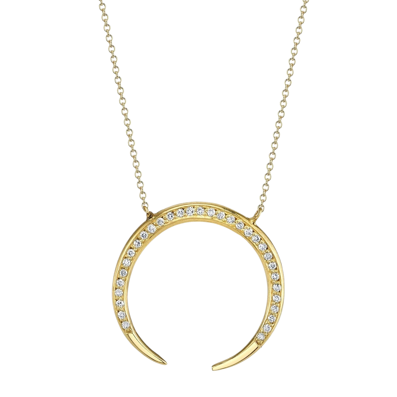 Eternal Necklace with White Pavé Diamonds - Gabriela Artigas